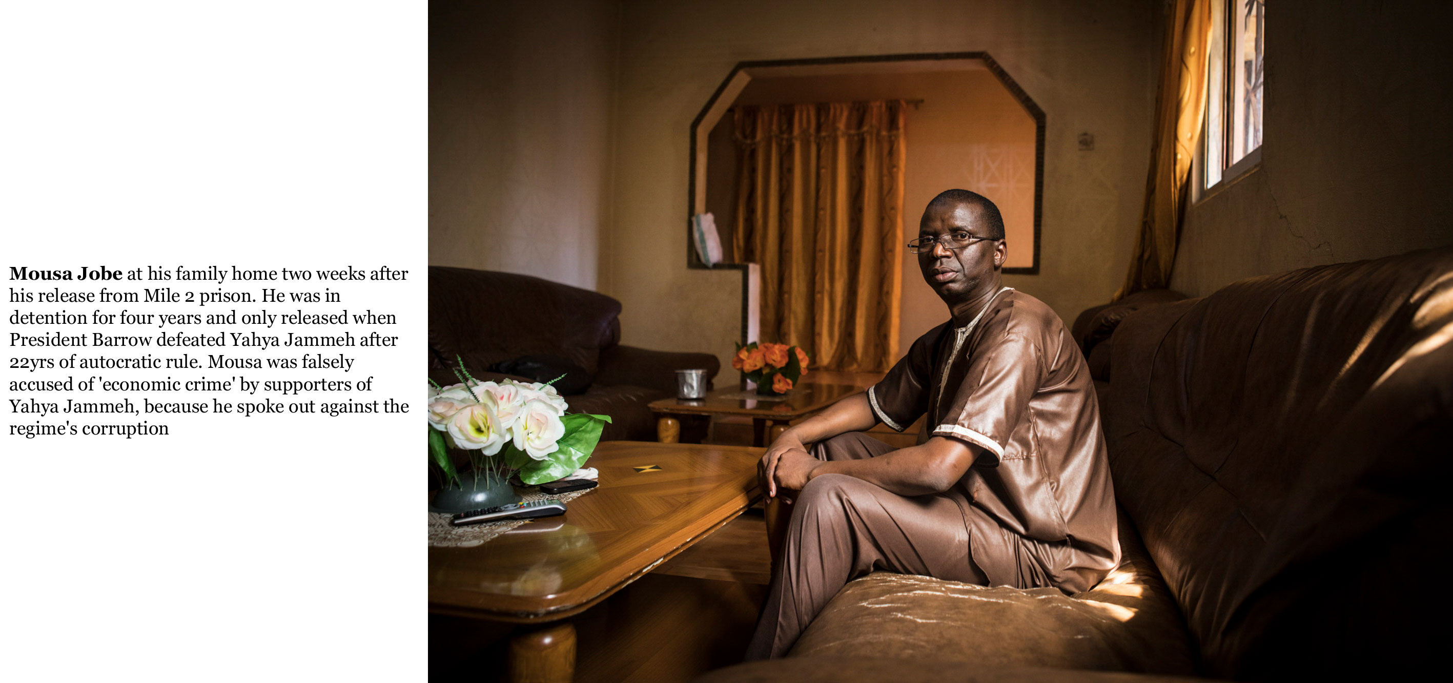 Gambia victims and resisters-Musa Jobe, Mile 2 prisoner accused of economic crimes©Jason Florio 