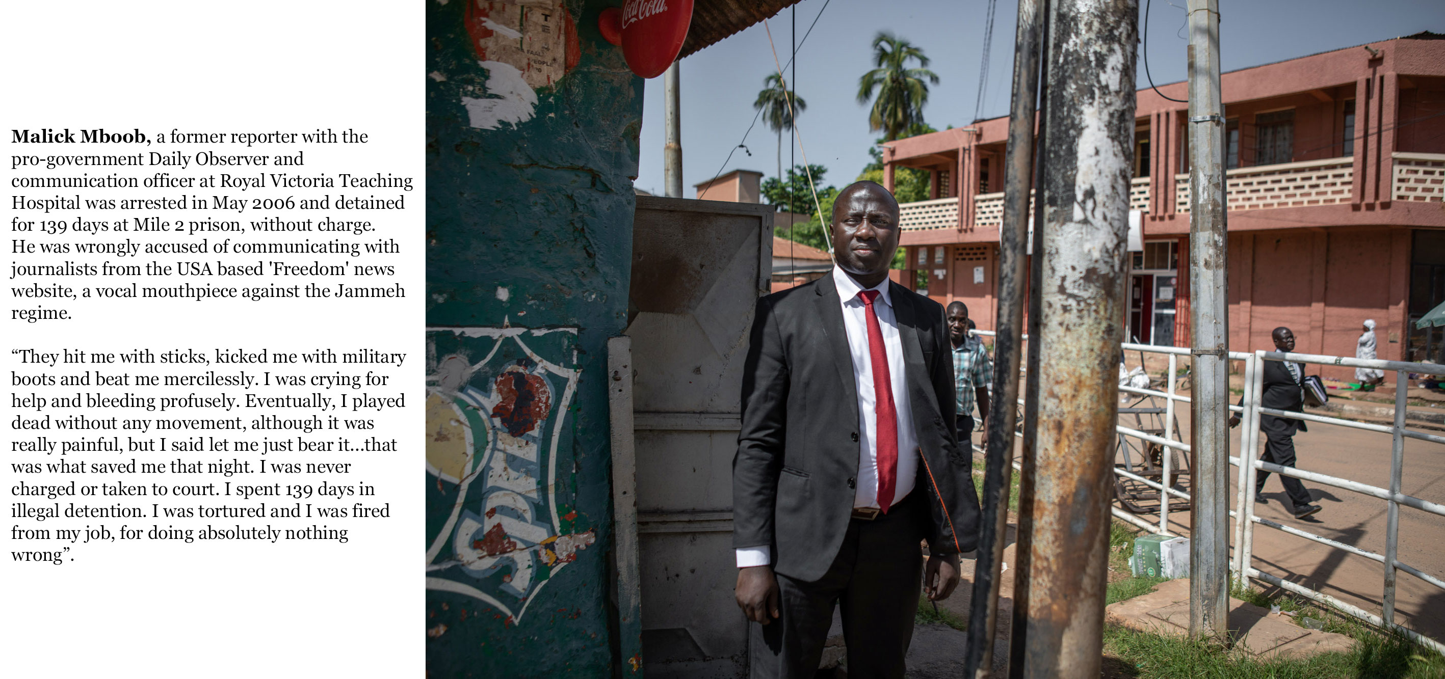 Gambia victims and resisters - malick_mboob, journalist at Daily Observer, held in Mile 2 prison without charge, and tortured -8197_TEXT_WEBW